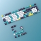 Esports Story White Blue 104+22 PBT Dye-subbed Keycaps Set Cherry Profile for MX Switches Mechanical Gaming Keyboard